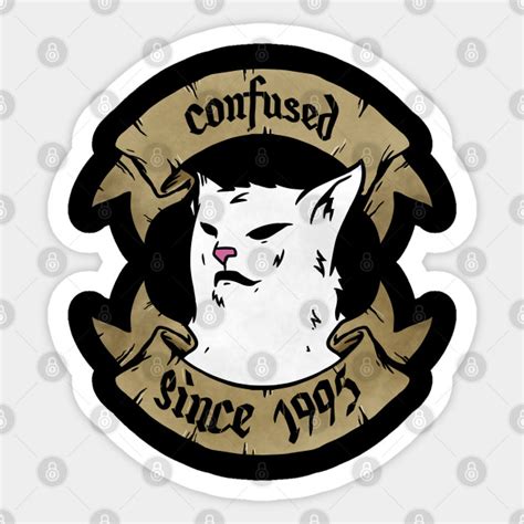 confused cat meme funny - Confused Cat Meme - Sticker | TeePublic