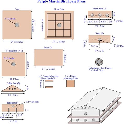 Purple Martin House Plans: How to Build a Purple Martin House