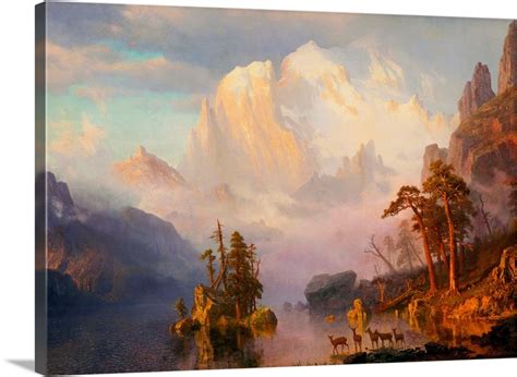 Rocky Mountains By Albert Bierstadt Wall Art, Canvas Prints, Framed Prints, Wall Peels | Great ...