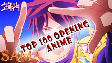 Top 100 Anime Opening Theme Songs - YouTube