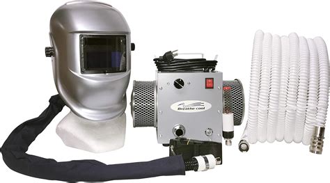 Breathe-Cool II Supplied air respirator w/auto darkening welding helmet - Scba Safety ...