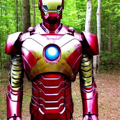 rusty iron man suit in the woods | Stable Diffusion | OpenArt