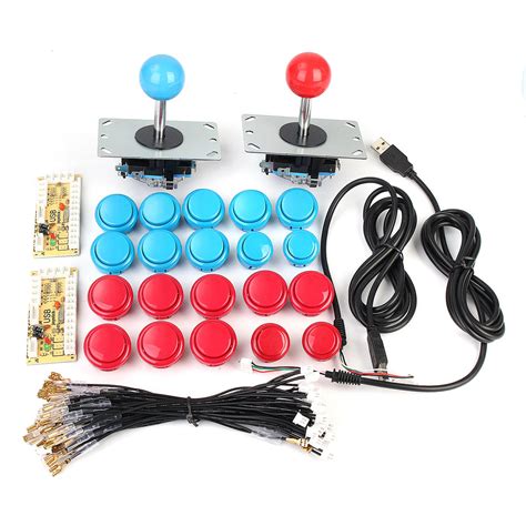 2 player arcade kit usb encoder to pc joystick 20 buttons for mame ...