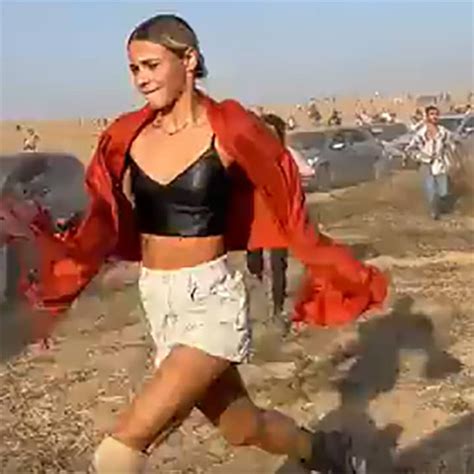 Woman fleeing Supernova Music Festival Attack near Gaza | Supernova ...