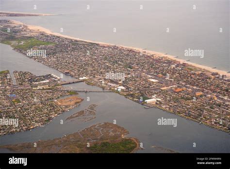 Aerial view over Nassau County on Long Island New York Stock Photo - Alamy