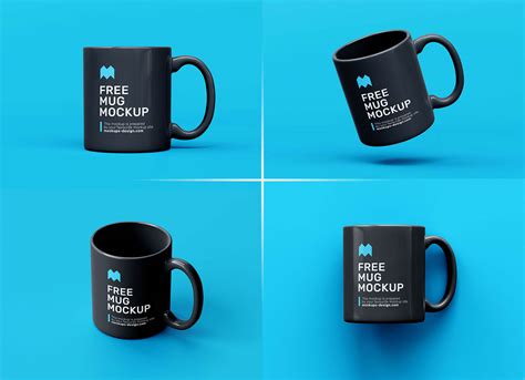 Free Ceramic Coffee Mug Mockup PSD Set - Good Mockups