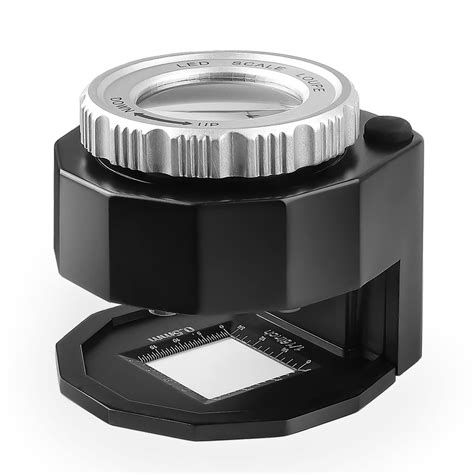 Buy 30X Illuminated Jewelers Loupe Magnifier, Adjustable Focal Length Double Optical Lens Loupe ...