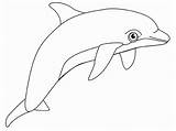 Dolphin Stencil Printable sketch template