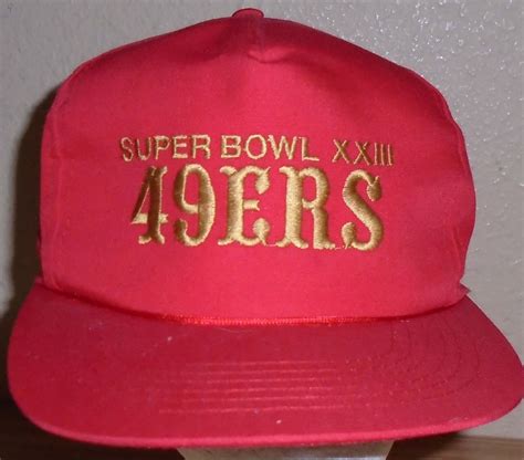 Vintage 1989 Superbowl XXIII Champions 49ers red snapback hat by vintagerhino247 on Etsy ...