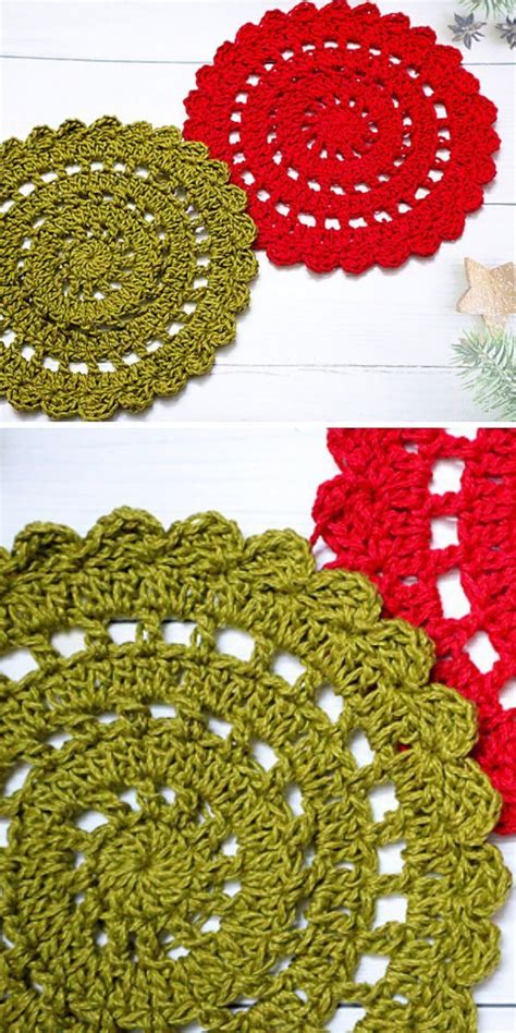 Easy Christmas Placemats Free Crochet Pattern | Crochet placemats ...