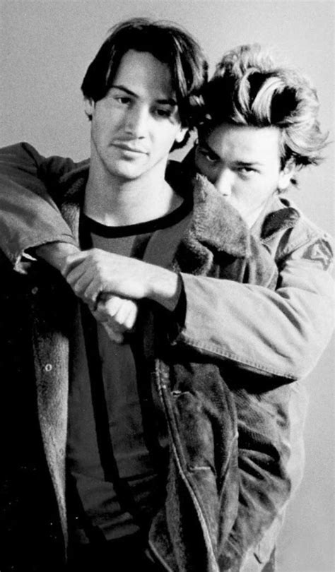 Keanu Reeves and River Phoenix, circa 1991 : r/OldSchoolCool