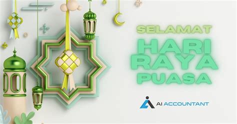 Hari Raya Puasa Greetings - Happy Hari Raya Puasa by AI Accountant