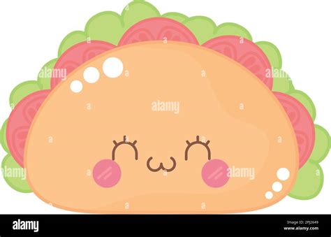 kawaii taco design Stock Vector Image & Art - Alamy