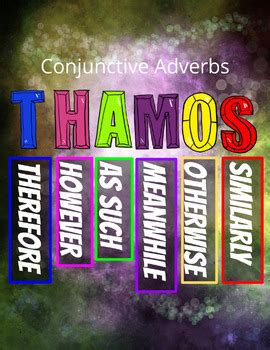 THAMOS [Conjunctive Adverbs] by Secondary Shenanigans | TPT