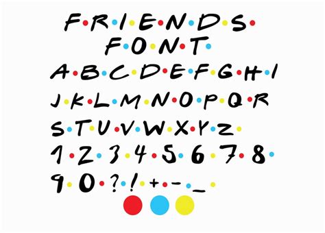 Friends Font Svg Png Clip Art Cricut Instant Download Friends Letters | Images and Photos finder