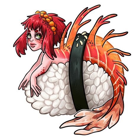 ArtStation - Sushi-mermaid