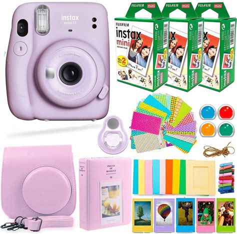 Fujifilm Instax Mini 11 Camera with FujiFilm Instax Film (60 Sheets ...