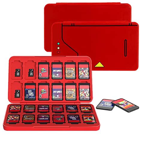 Game Card Case for Nintendo Switch Games, Hard Shell Protective and Durable 24 Slots Card & 24 ...