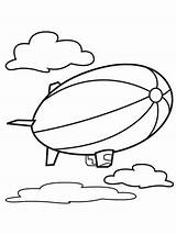 Airship coloring pages sketch template
