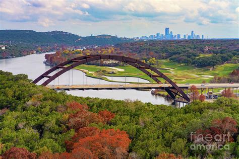 Autumn at Austin 360 Bridge Photograph by Bee Creek Photography - Tod ...