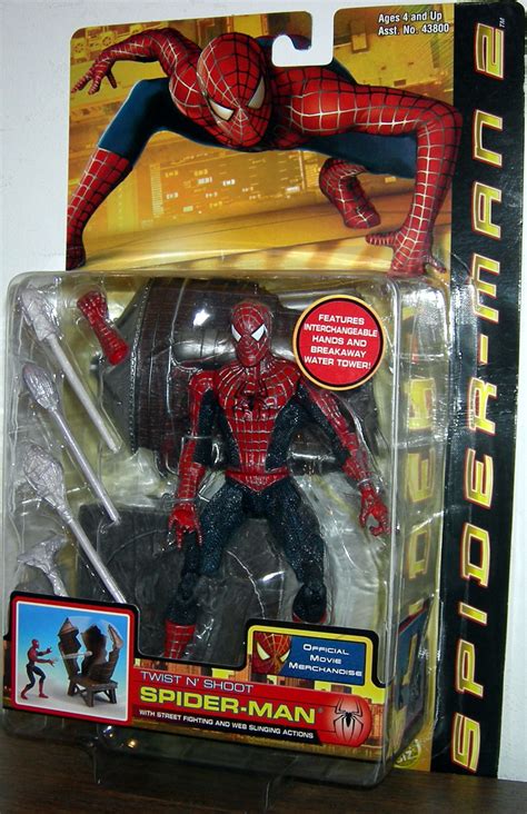 Twist N Shoot Spider-Man 2 Movie Action Figure Toy Biz