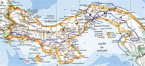 Detailed Map Of Panama