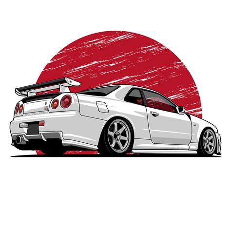 Check out this @Behance project: “Nissan Skyline R34 vector art” https://www.behance.net/gallery ...