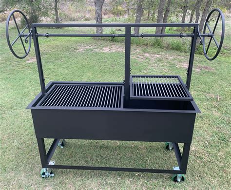 Portable Split Santa Maria Grill Includes Legs With 4 Casters - Etsy | Santa maria grill ...