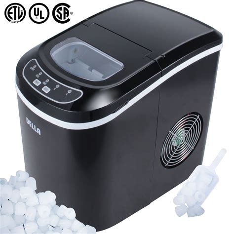 Portable Electric Ice Cube Maker 26 lb/ per day Machine, 3 Selectable ...