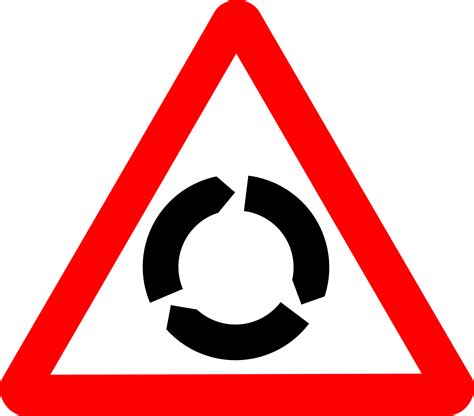 Clipart - Roadsign roundabout