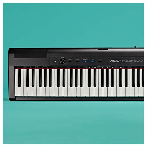 VISIONKEY-200 Portable Digital Stage Piano, with Bluetooth at Gear4music