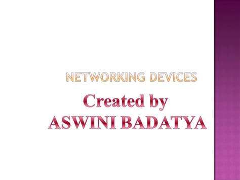 Networking Devices