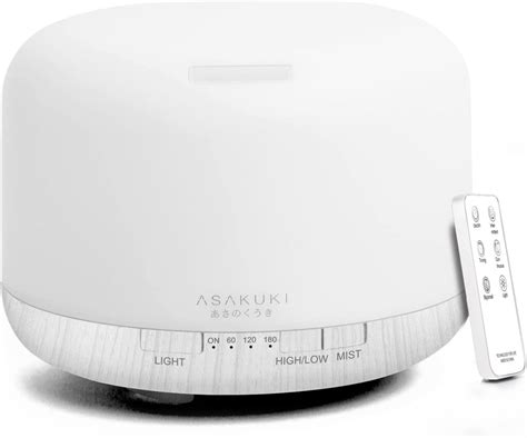 ASAKUKI Home & Office Essential Oil Diffuser, 500-Milliter
