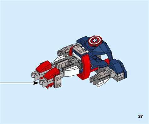 LEGO 76168 Captain America Mech Armor Instructions, Marvel Super Heroes ...