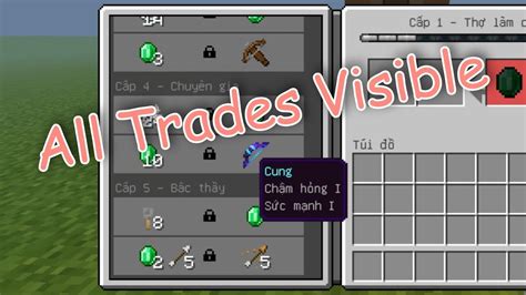 All Trades Visible Texture Pack (1.19) - MCPE/Bedrock - 9Minecraft.Net