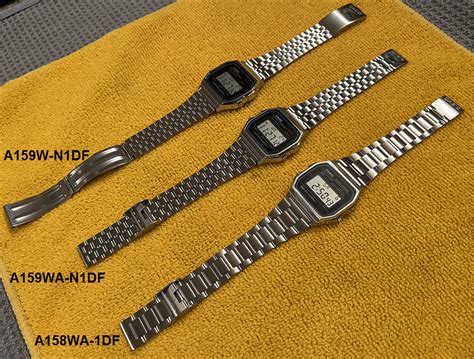 Casio A158 vs A159 Bracelet Comparison | WatchUSeek Watch Forums