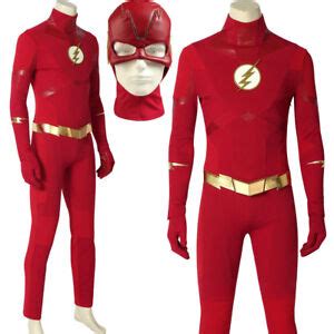 The Flash Costume Season 5 SuperHero Barry Allen Costume Adult Halloween Costume | eBay