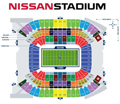 Tennessee Titans Stadium Seating Map | Elcho Table