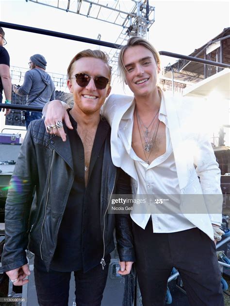 Gus Ross and Luke Eisner of VOILÀ pose backstage at SXSW Presents... | Luke, Poses, Ross