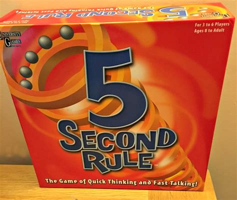 5 Second Rule Board Game Review - In The Playroom