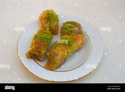 Baklava the Turkish dessert Antalya Mediterranean coast Turkey Asia Stock Photo - Alamy