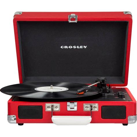 Customer Reviews: Crosley Cruiser Deluxe Bluetooth Portable Turntable Red CR8005D-RE - Best Buy