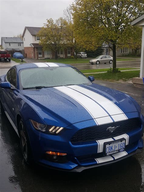 Incredible 1964 Mustang Blue With White Stripes Computer Wallpaper ...