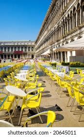 Restaurant Tables On Venice San Marco Stock Photo 20645011 | Shutterstock