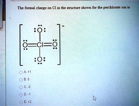 Perchlorate Ion Lewis Structure