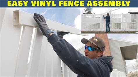 How To Do EASY Vinyl Fence Installation - YouTube