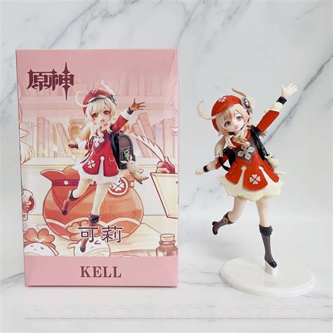 16cm Genshin Impact Anime Figure Klee Suzie Yeung Spark Knight Cute Cake Decoration PVC Action ...