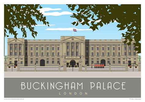 BUCKINGHAM PALACE London Art print/poster of the official | Etsy