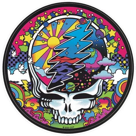 Grateful Dead Mod Max Steal Your Face - Bumper Sticker / Decal - Peace Resource Project