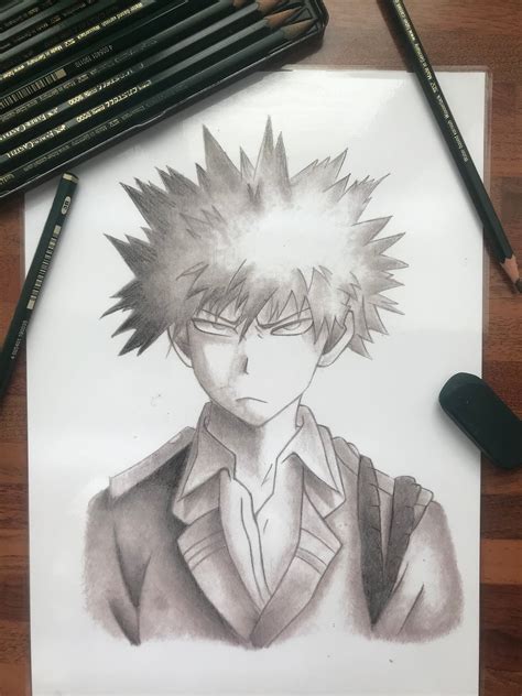 Drawing Bakugo - Etsy